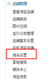 如何设置淘宝域名